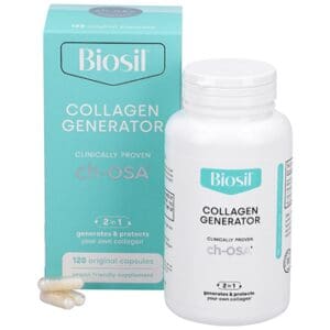A bottle of collagen generator capsules