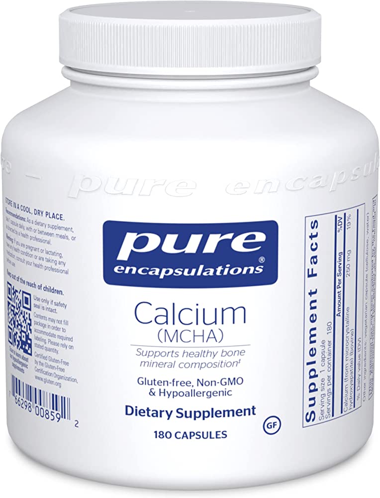 Dietary Supplements capsules for calcium