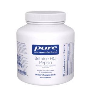 Betaine HCL with Pepsin, 250 caps