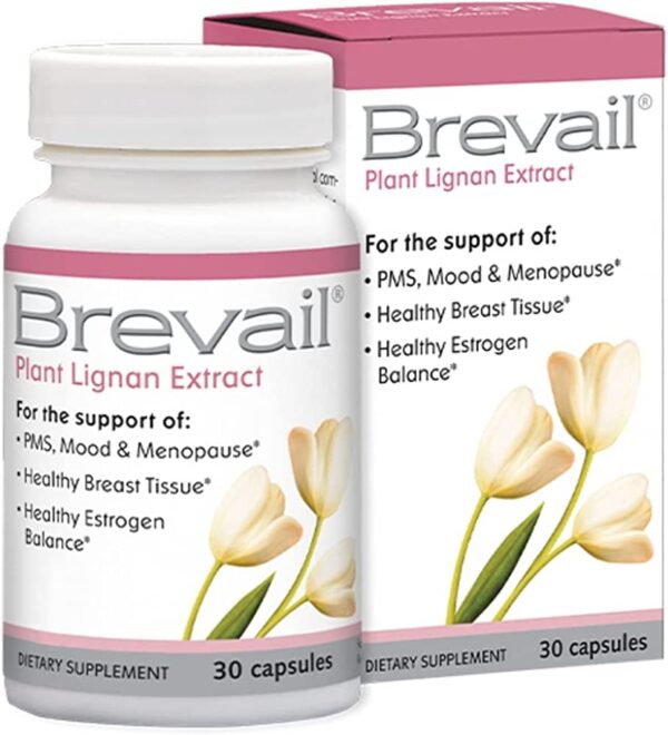 Brevail 30 caps (replaces Flax Lignan SDG--includes Vit. D, so ask LNHC for dosage)